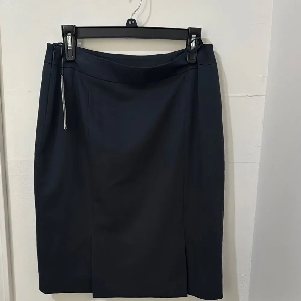 ANTONIO MELANI Elegant Black Pencil Skirt .Size 8 NWT